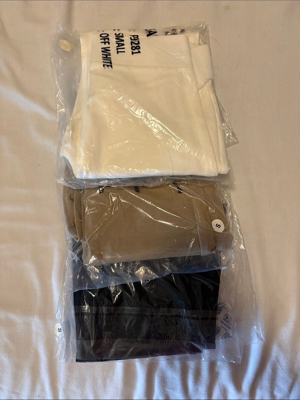 Active USA Women's Ankle Leggings S Assorted Colors Off White Beige Black